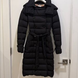 Burberry Arniston black double breasted puffer coat Sz xxsmall